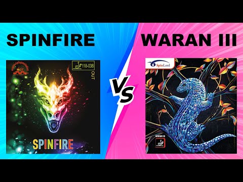 Der Materialspezialist Spinfire VS SpinLord Waran III Short Pimple Table Tennis Rubber Comparison.