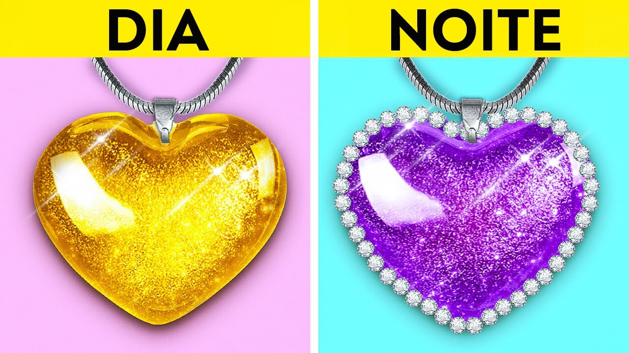 HACKS DE BELEZA 🌞 DIA VS NOITE🌙 || Truques e truques fáceis de beleza DIY by 123 Go!