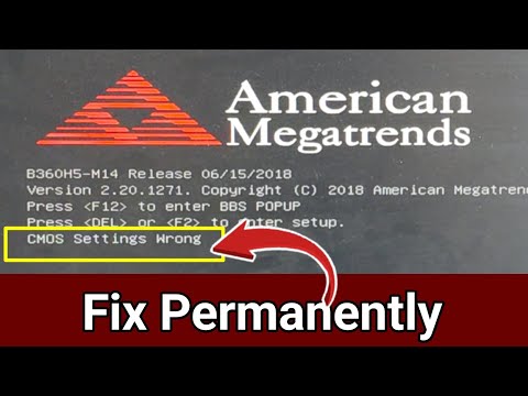 [FIXED] CMOS Setting Wrong Starting Problem in acer PC