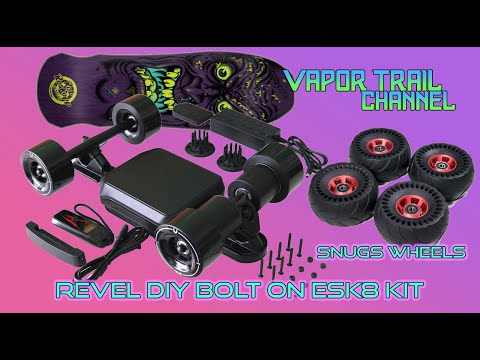 Revel Easy DIY Eskate Kit For Any Board + Snugs Wheels! What Is It?!?