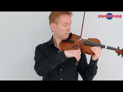 4 3 Plaatsen van de strijkstok op de A snaar