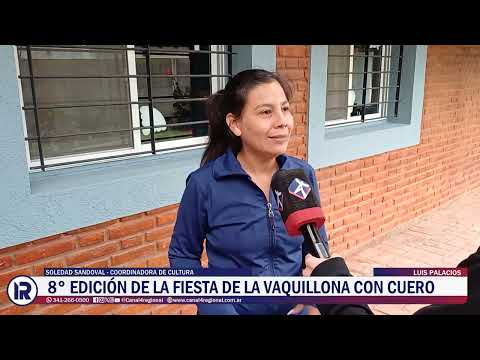 Luis Palacios se prepara para la octava Fiesta de la Vaquillona con Cuero