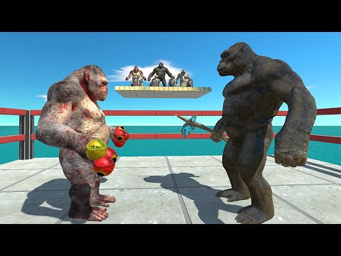 The mortal arena of Kingkong and mutant primates death run -Animal Revolt Battle Simulator