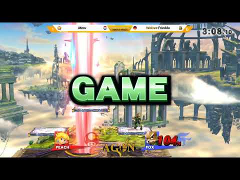 AGON N2 - Wolves | Frieddo (Fox) Vs. Meru (Peach) - Winners Quarters - Smash 4 Singles