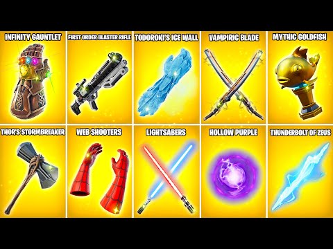Evolution of All Fortnite Mythic Weapons & Items (Chapter 1 Season 4 - Chapter 5 Season 2)