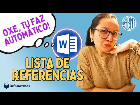 How to format and organize the list of References according to ABNT