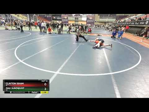 170 Lbs Champ. Round 1 - Max Sundquist, MI Vs Clayton Isham, IA 1877