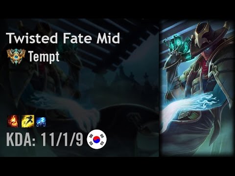 Twisted Fate Mid vs Corki - Tempt - KR Challenger Path 6.5