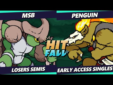 Hitfall 2.5 EAS Losers Semis - Penguin (Forsburn) Vs. MSB (Kragg) Rivals of Aether