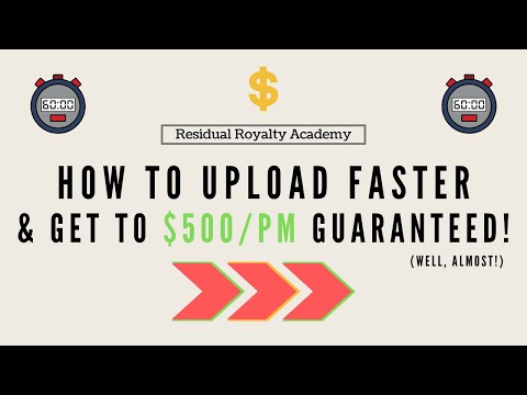 How To Upload 100% Faster On KDP! | Low & No Content...