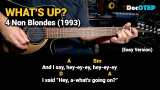 Download lagu What's Up - 4 Non Blondes (Easy Guitar Chords Tutorial with Lyrics) mp3
