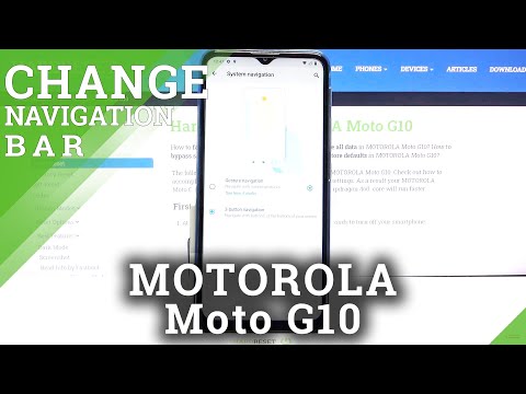How to Change Navigation Bar to Gestures in MOTOROLA Moto G10 – Switch Buttons to Gestures