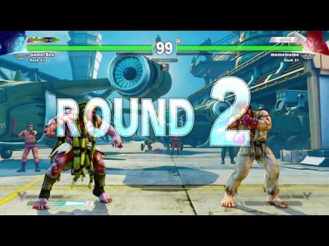 Street Fighter V ★ GamerBee (NECALLI) Vs memememe, Daigo Umehara (RYU) ★ Ranked Match 1080p
