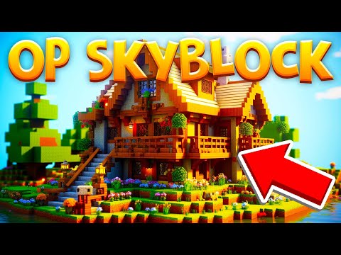 Riverrain123 - JOIN MY NEW Minecraft OP Skyblock Server! *FREE RANKS* 1.20+ (Bedrock/Java Minecraft Server)