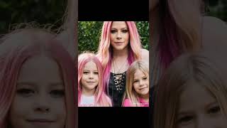 Avril Lavigne with her daughters