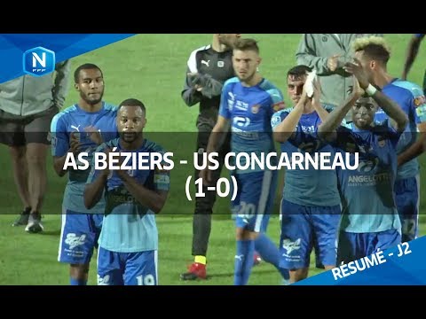 J2 : AS Béziers - US Concarneau (1-0), le résumé