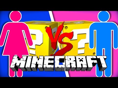 *BOYS VS GIRLS!* LUCKY BLOCKS! in Minecraft!