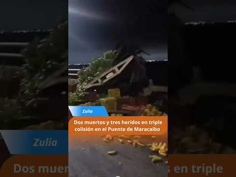 El accidente ocurrió sobre el puente del lago de Maracaibo