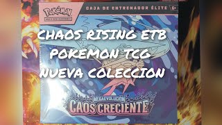 CHAOS RISING ( CAOS CRECIENTE) ETB POKEMON TCG nueva coleccion MAYO 2026 - APERTURA