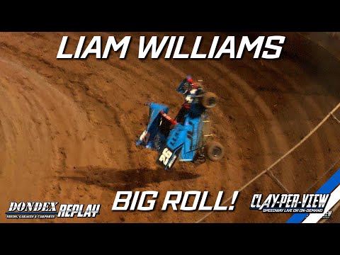 Formula 500's | Liam Williams Big Rollover - Toowoomba - 11th Nov 2023 | Clay-Per-View