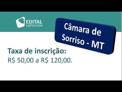 Edital Concurso Sorriso MT 2016 - Câmara Municipal