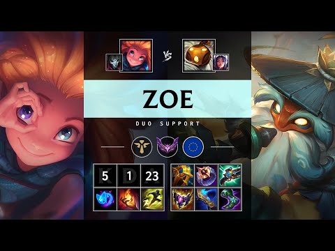 Zoe Support vs Bard - EUW Master Patch 25.08