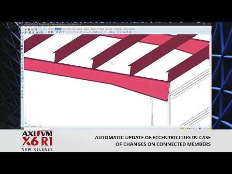 AxisVM X6 – NEW FEATURES 3. -Member eccentricities