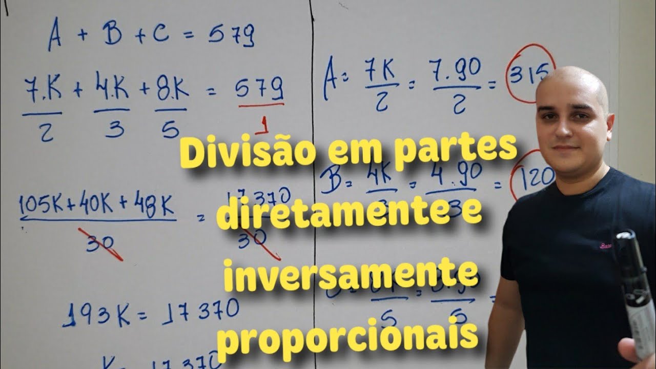 Divisão em partes diretamente e inversamente proporcionais