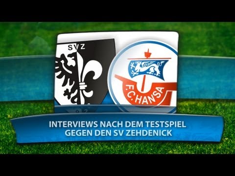 Interviews nach dem Testspiel gegen den SV Zehdenick
