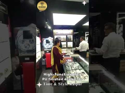 Optical Wall Display Unit - With Rods