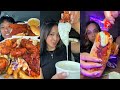 TIKTOK Mukbang Compilation Dave S Hot Chicken Wingstop Taco Bell Chipotle More