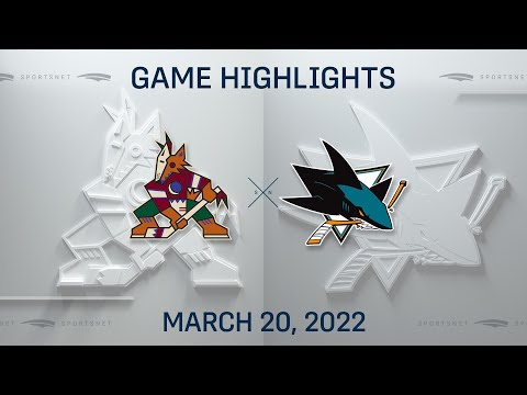NHL Highlights | Coyotes vs. Sharks - Mar. 20, 2022