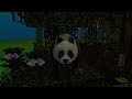 Panda Goes Around A Minecraft Forest