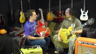 Video thumbnail for Epiphone 50th Anniversary 1962 Sheraton Reissue Demo Highlights by Andertons Music Co