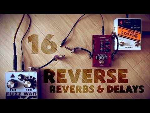 16 Reverse Reverbs & Delays (into a Death By Audio Fuzz War) in 6 minutes - High-Speed Shootout
