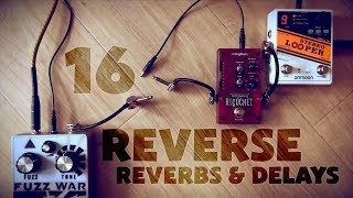Video thumbnail for 16 Reverse Reverbs & Delays (into a Death By Audio Fuzz War) in 6 minutes - High-Speed Shootout by The Pedal Bored