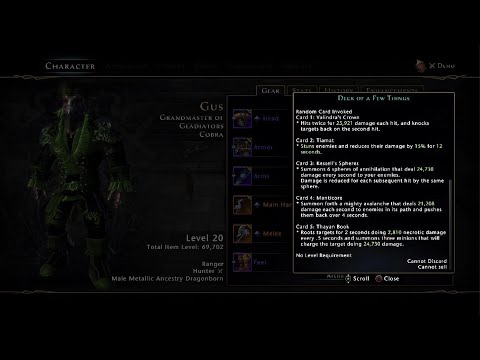 Neverwinter A Partial Review of Deck of a Few Things Artifact