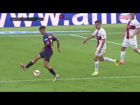Philippe Coutinho Amazing Backheel Pass vs Huesca HD 1080p