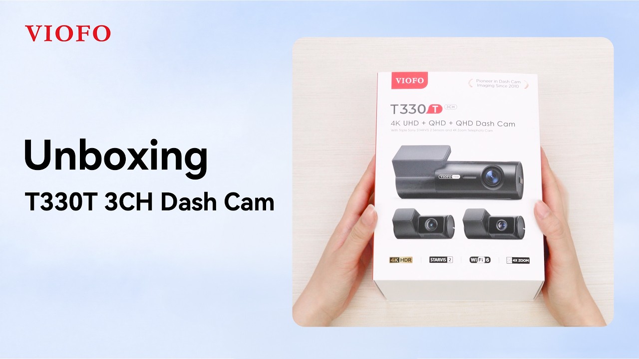 Unboxing T330T 3CH Dash Cam