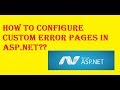 How To Configure Custom Error Pages In Asp Net