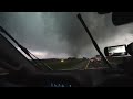 DAMAGING #TORNADO endangers truckers on I-70 near Effingham, Illinois