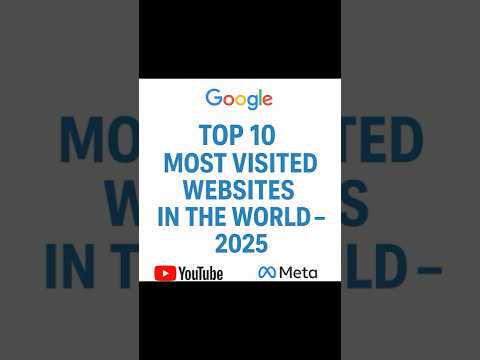Top 10 Most Visited Websites in 2025 🌐🔥#shortvideo