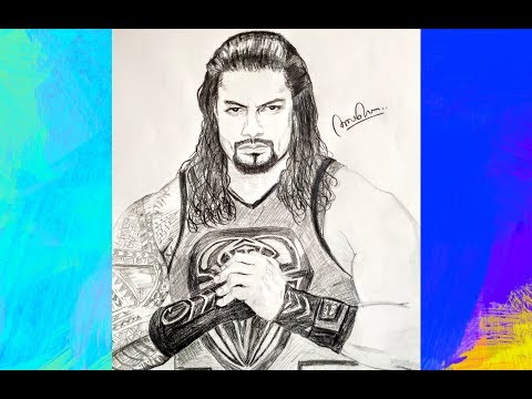 Sketch of Roman Reigns🔥 | Very easy step by step | Famous ...