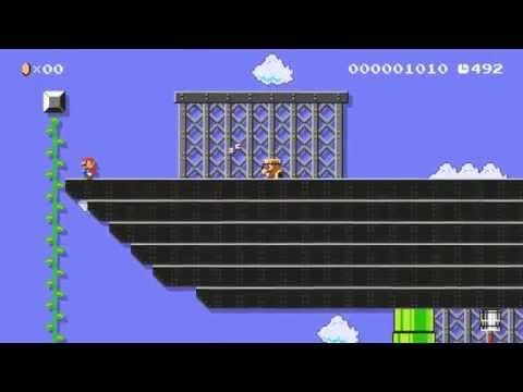 Bowser Jr's Armada Airship by SuperGamer - Super Mario Maker - No Commentary 1AC