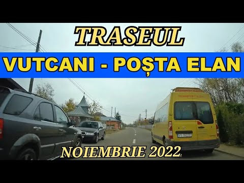 Drumul Vutcani - Posta Elan judetul VASLUI video 4K in noiembrie 2022