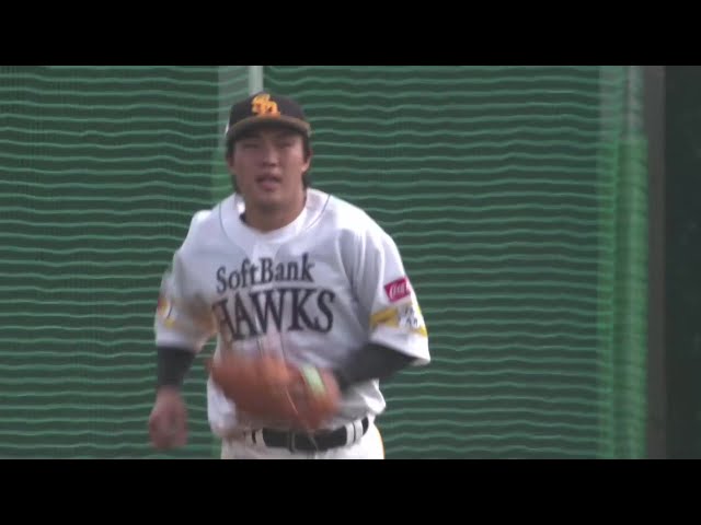 【ファーム】攻守で活躍!! ホークス・井上朋也 素早い送球でランナーを刺す!! 2025年8月21日 福岡ソフトバンクホークス 対 阪神タイガース