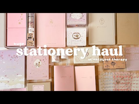 Huge Stationery Haul w/ Notebook Therapy 🌸