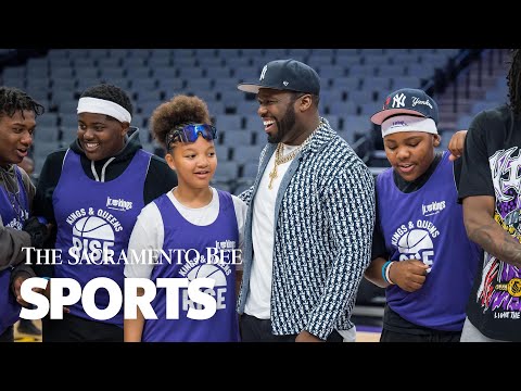'Playoff Energy.' 50 Cent At Kings And Queens Rise Summer Youth Basketball In Sacramento