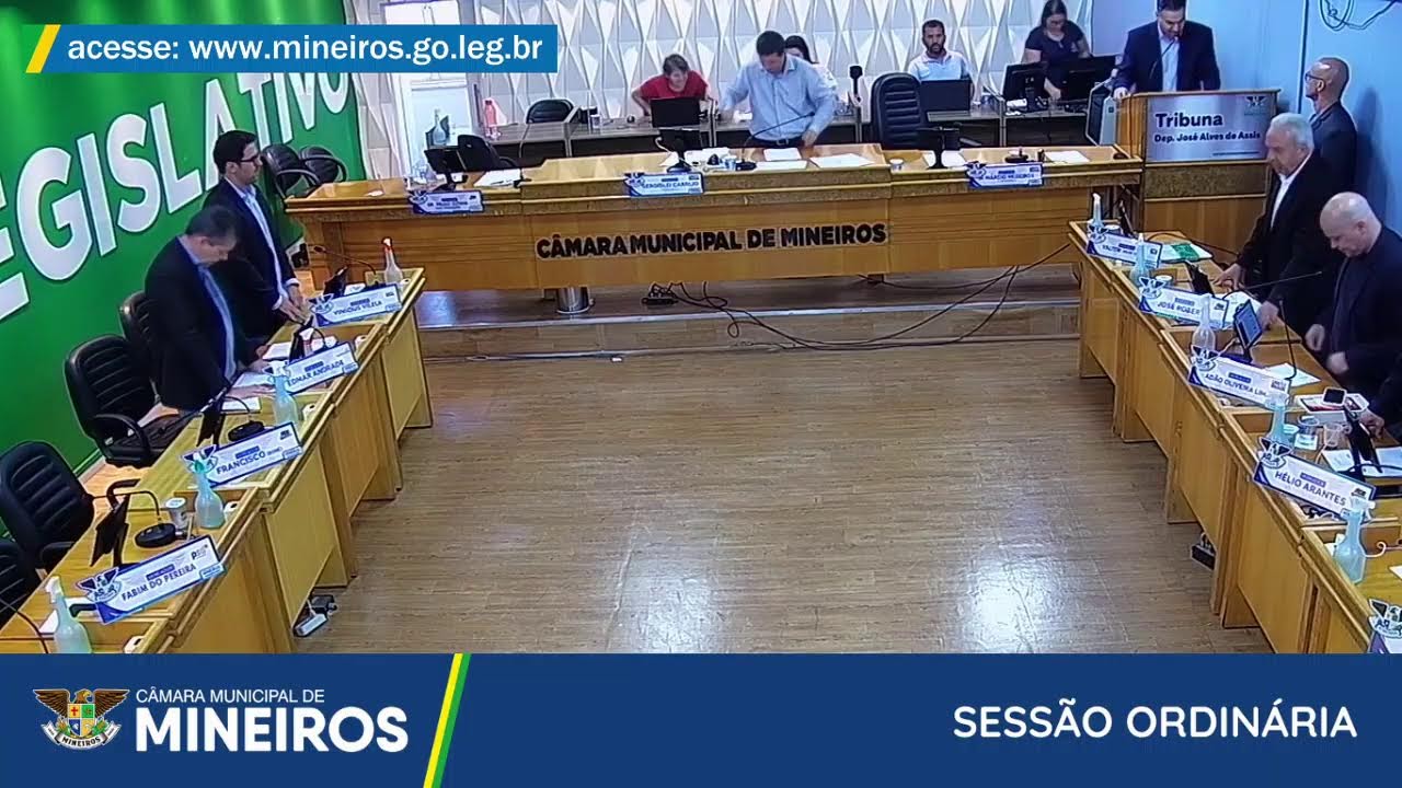Sessão Ordinária 25/11/2024 Câmara de Mineiros