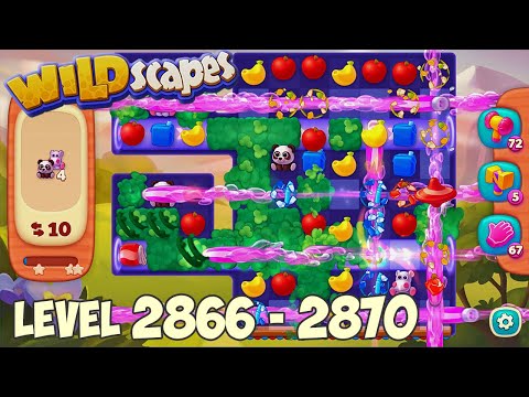 Wildscapes level 2866 2867 2868 2869 2870 🐼 Playrix HD